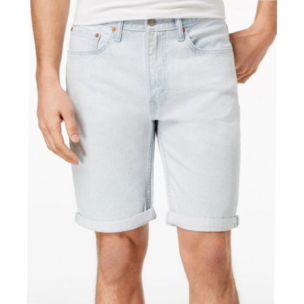 Levi's Men's 502 Classic-Fit Tapered Denim Shorts Size: 40
